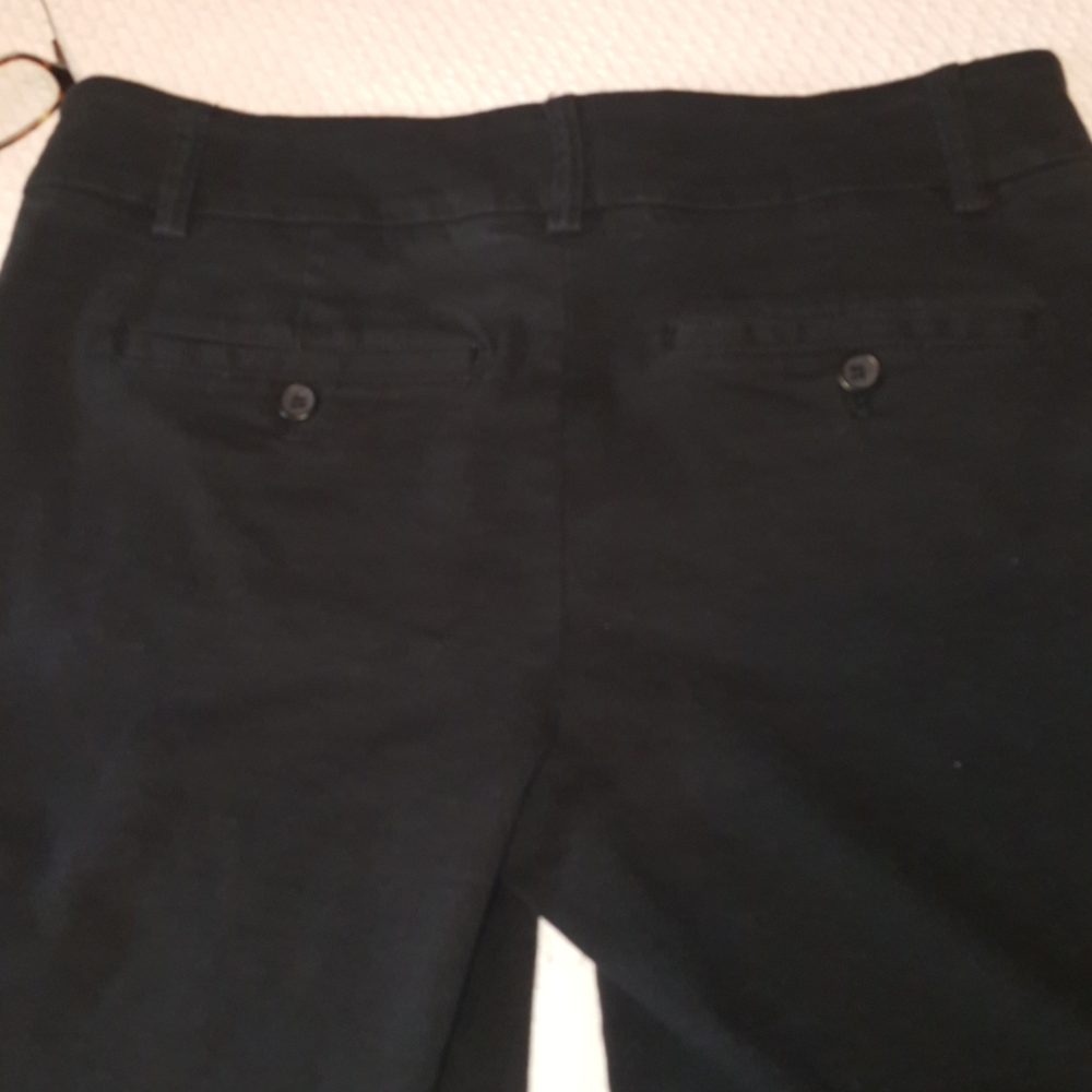 Lower Rise Black Stretch Slacks - Picture 5 of 5